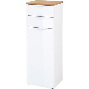 Produktbild für Badschrank Germania Pescara, 2753-513, mit 4 Füßen, weiß/eiche