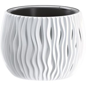 Produktbild für Übertopf Prosperplast Sandy Bowl, weiß, Ø 18 x 14 cm