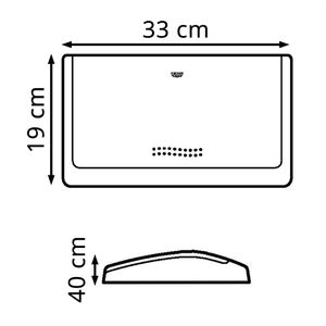 Produktbild für Betätigungsplatte GROHE Classic, aus Kunststoff, für WC