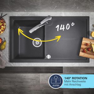 Produktbild für Küchenarmatur GROHE Start Eco 31685000, chrom