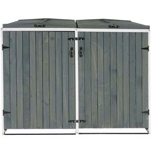 Produktbild für Mülltonnenbox Mendler HWC-H74, Holz