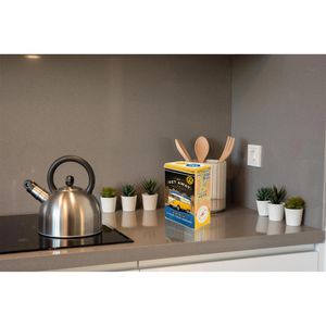 Produktbild für Kaffeedose Nostalgic-Art VW Bulli Lets get away, aus Metall