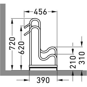 Produktbild für Fahrradständer WSM 4055, Bodenmontage / freistehend