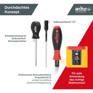 Produktbild für Schraubendreher Wiha TorqueVario-S, 26893, Set