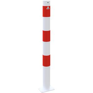 Produktbild für Absperrpfosten Schake 476PB, rot/weiß, aus Metall