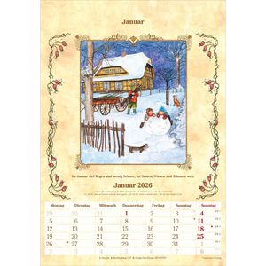 Produktbild für Bildkalender Alpha 100 jähriger Kalender Jahr 2026