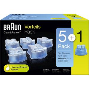 Braun CCR 5+1 Clean & Renew 6 Stück für Braun Serie 3 bis 9  Reinigungskartuschen – Böttcher AG