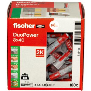 Produktbild für Dübel Fischer 535455, DuoPower 2 Komponenten-Dübel