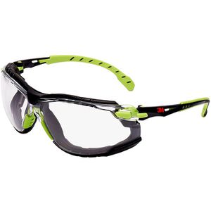 3M Schutzbrille Solus s1201, klar, Bügelbrille, schwarz-grün