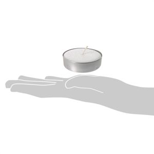 Produktbild für Teelichter Gies-Kerzen 205-455000-10, Maxi, weiß