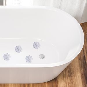 Produktbild für Badewannenmatte MSV Anti-Rutsch, 12x13 cm, 4 Stück