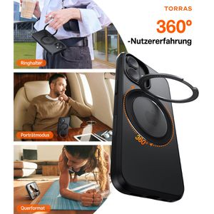Produktbild für Handyhülle Torras Ostand Pro Series, MagSafe, schwarz