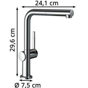 Produktbild für Küchenarmatur hansgrohe Talis M54, chrom