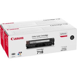 Produktbild für Toner Canon 718BK, 2662B005 schwarz