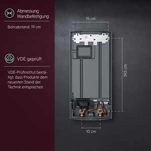 Produktbild für Durchlauferhitzer AEG DDLE Basis 222390, druckfest