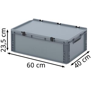 Produktbild für Eurobox AUER ED 64/22, grau, 45 Liter