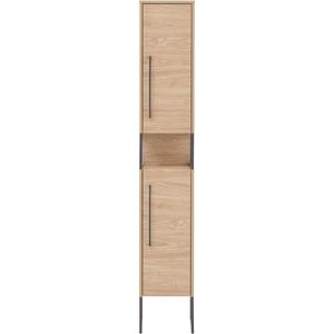 Produktbild für Badschrank Schildmeyer Limone 150014, mit 2 Füßen, eiche hell