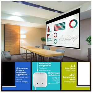 Produktbild für Beamer-Leinwand ESMART Economy EXM Motor