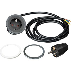 Produktbild für Einbausteckdose Bachmann 926.001 Pix, mit 2 m Kabel