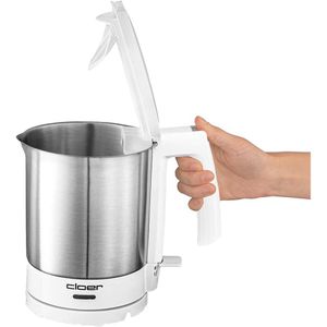 Produktbild für Wasserkocher Cloer 4701, weiß-silber