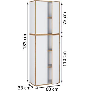 Produktbild für Aktenschrank VCM Salia 5-Fach 920801, aus Holz