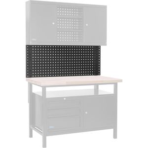 Produktbild für Werkzeugwand Güde 1200P/1 Black Line, schwarz, aus Metall