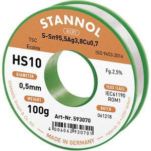Lötzinn Stannol HS10 ROM1, Flussmittel, bleifrei