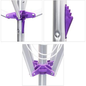 Produktbild für Wäschespinne Relaxdays 10018371, silber