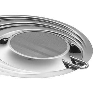 Produktbild für Spritzschutzdeckel WMF 0720826040, silber