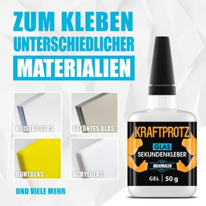 Produktbild für Sekundenkleber Kraftprotz Glas &amp; Spiegel, KPGG50