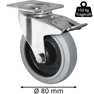 Produktbild für Schwerlastrolle CASCOO Serie R4E2, Lenkrolle