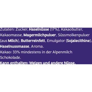 Produktbild für Tafelschokolade Milka Ganze Haselnüsse