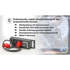 Produktbild für CEE-Stromverteiler Ehmann 0520x0002004, mobil, für außen