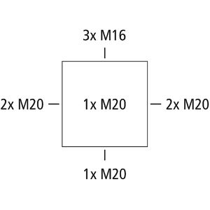 Produktbild für Abzweigdose Spelsberg Abox 025-L/w, wasserdicht IP66 für außen