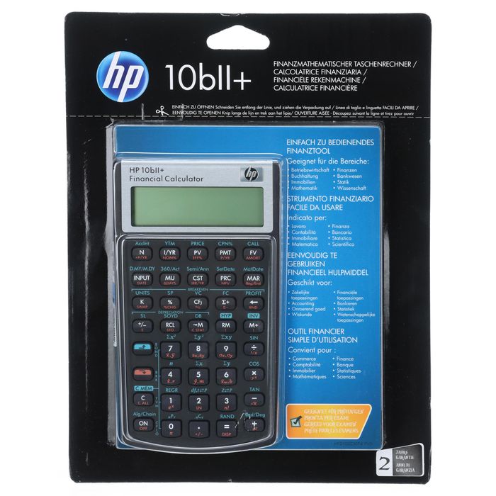 HP 10bII Plus Hewlett Packard NW239AA Finanzrechner 12 stellig
