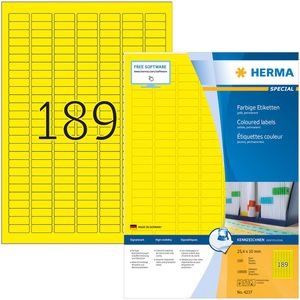 Produktbild für Universaletiketten Herma 4237, Special, gelb