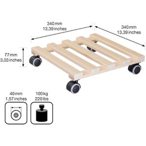 Produktbild für Pflanzenroller Wagner-System GH 0438, für innen