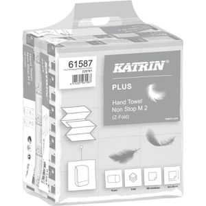 Produktbild für Papierhandtücher Katrin Plus Non Stop M 2 wide, 61587, 2-lagig