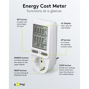 Produktbild für Energiekostenmessgerät Goobay 64590