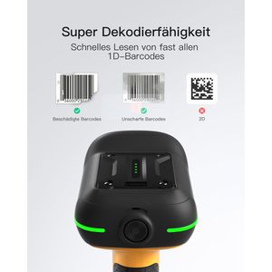 Produktbild für Barcode-Scanner Inateck BCST-61_black, kabellos