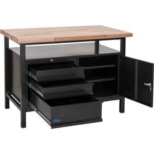 Produktbild für Werkbank Güde P 1200 SLT Black Line, 40838, schwarz