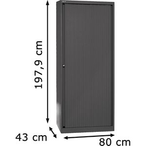 Produktbild für Rollladenschrank Bisley ET408194S, aus Metall