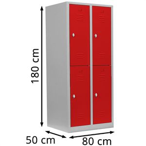 Produktbild für Spind Lüllmann 523224, rot