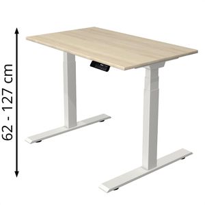 Produktbild für Schreibtisch Kerkmann Move 1 stable, ahorn / weiß