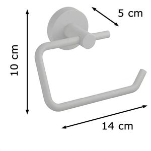 Produktbild für Toilettenpapierhalter Tesa Moon Grey, grau matt