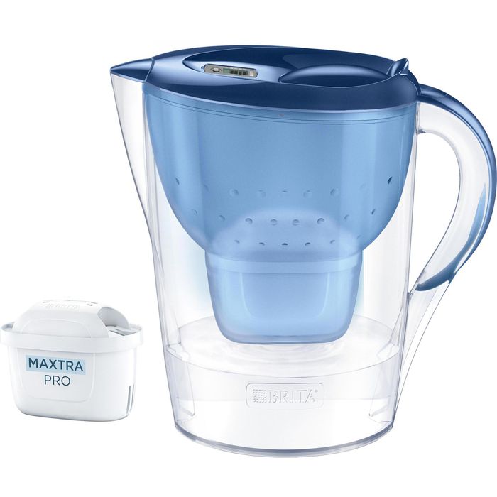 Brita Wasserfilter-Kanne Marella XL, 3,5 Liter, aus Kunststoff, blau, inkl. 1 Filterkartusche – Böttcher AG