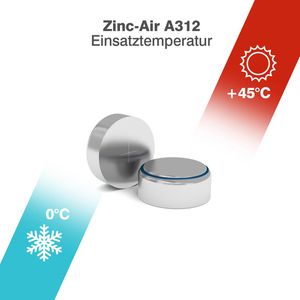 Produktbild für Hörgerätebatterie Camelion ZincAir A312