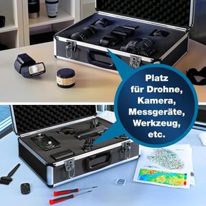 Produktbild für Transportkoffer PeakTech P 7310, abschließbar, aus Aluminium