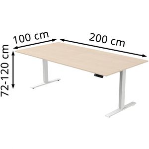 Produktbild für Schreibtisch Kerkmann Move 3, ahorn / weiß