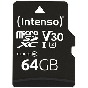 Produktbild für Micro-SD-Karte Intenso Professional 3433490, 64GB
